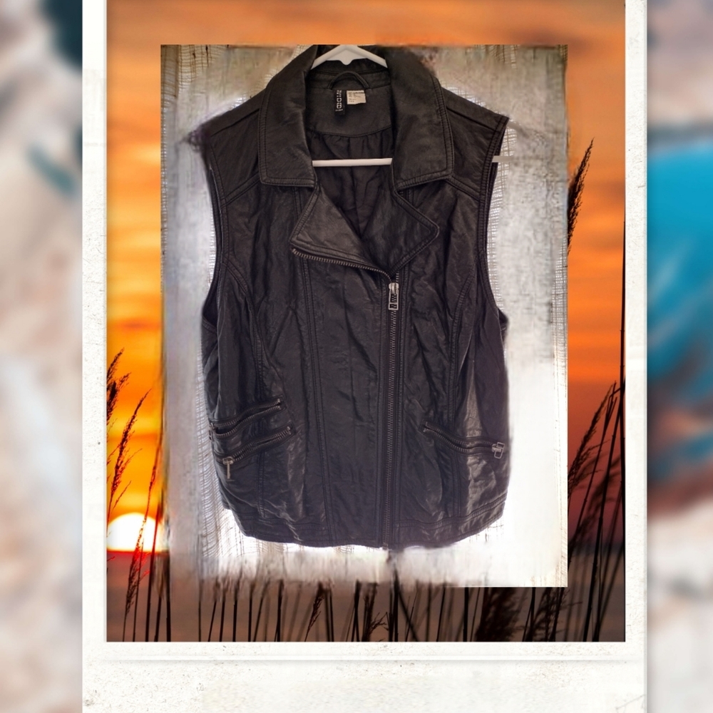 Leather vest